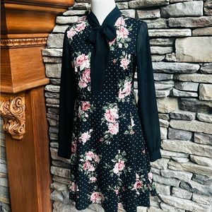 ANIME INSPIRED LOLITA BABYDOLL DRESS WITH TRANSLUCENT SLEEVES, MED-L